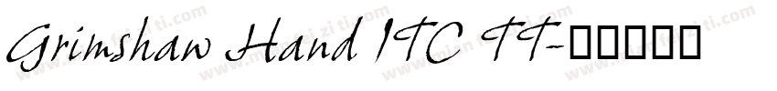 Grimshaw Hand ITC TT字体转换